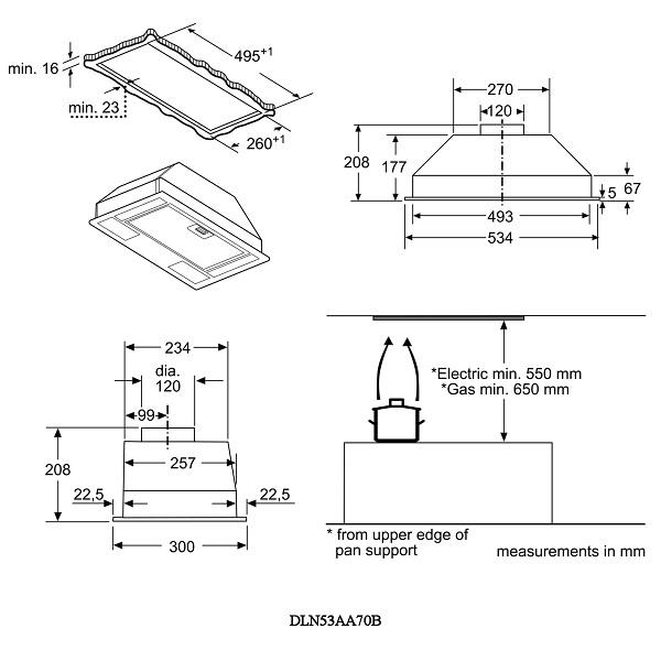 BOSCH DLN53AA70B Built-in Extractor