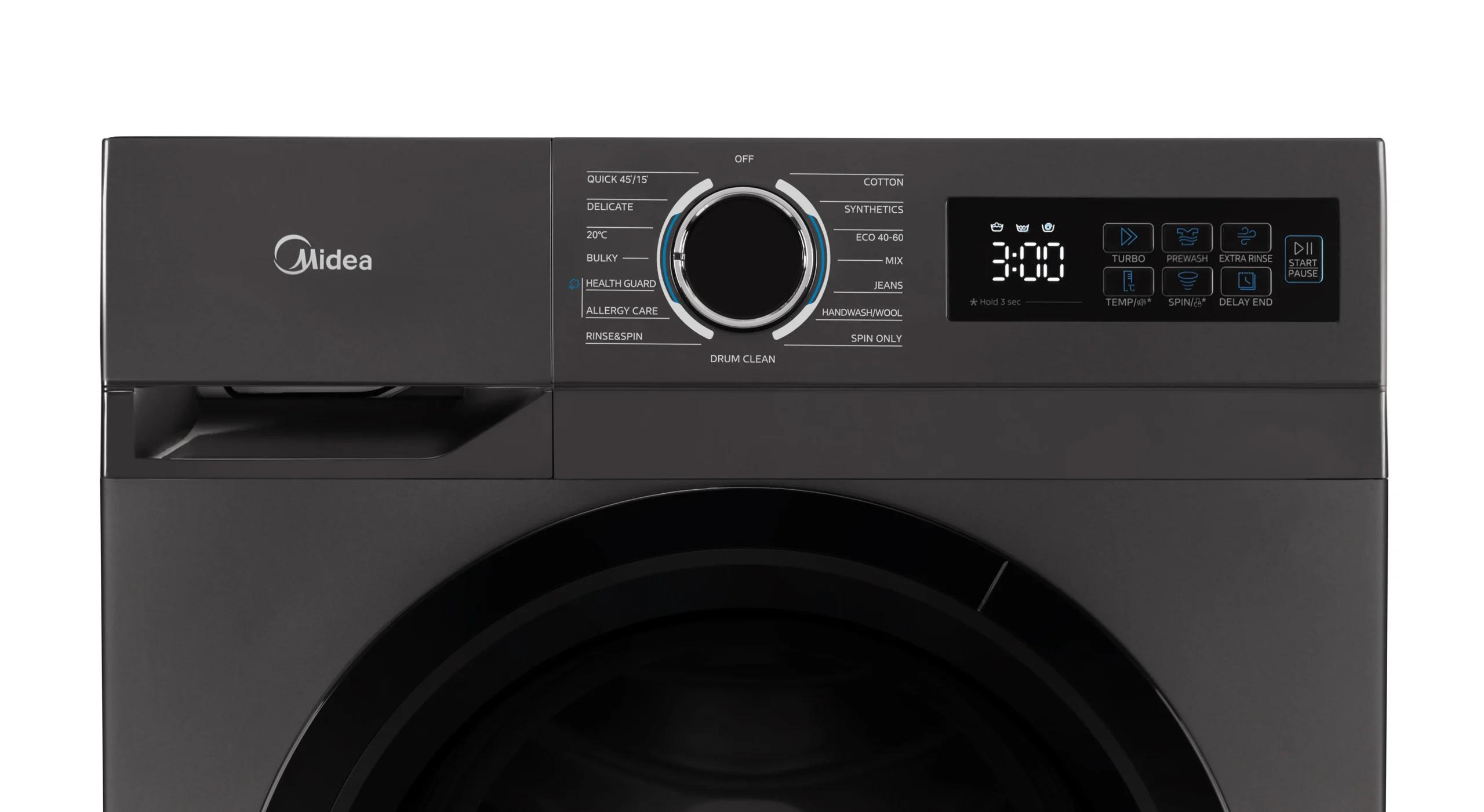 Midea MF110W80BA10/T Πλυντήριο Ρούχων 8Kg Lunar Dial SerieS