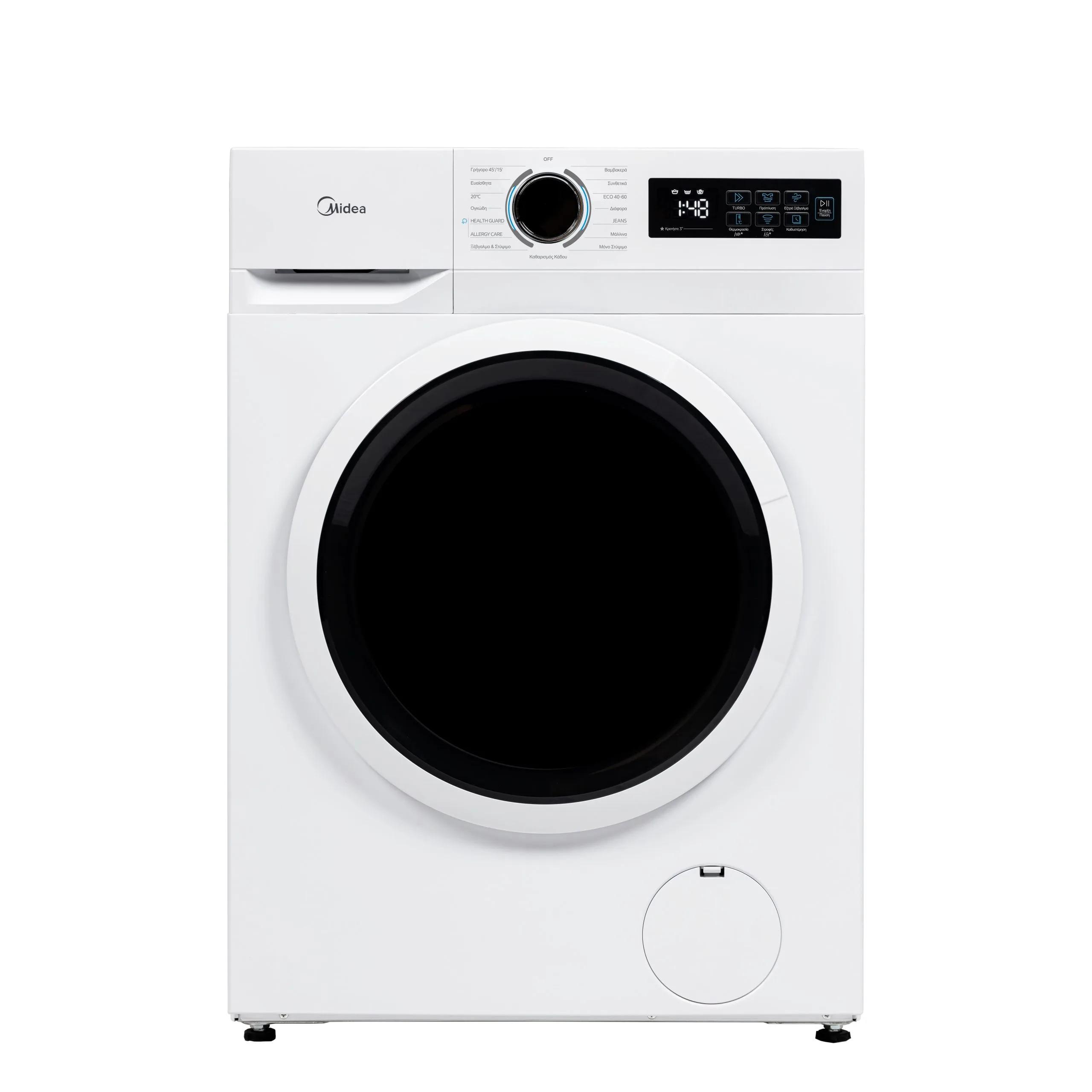 Midea MF110W80BA10/W-CY Πλυντήριο Ρούχων 8Kg Lunar Dial SerieS