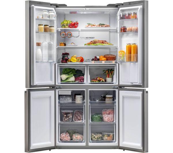 Haier HTF-520IP7 Ψυγείο Τετράπορτο Inox