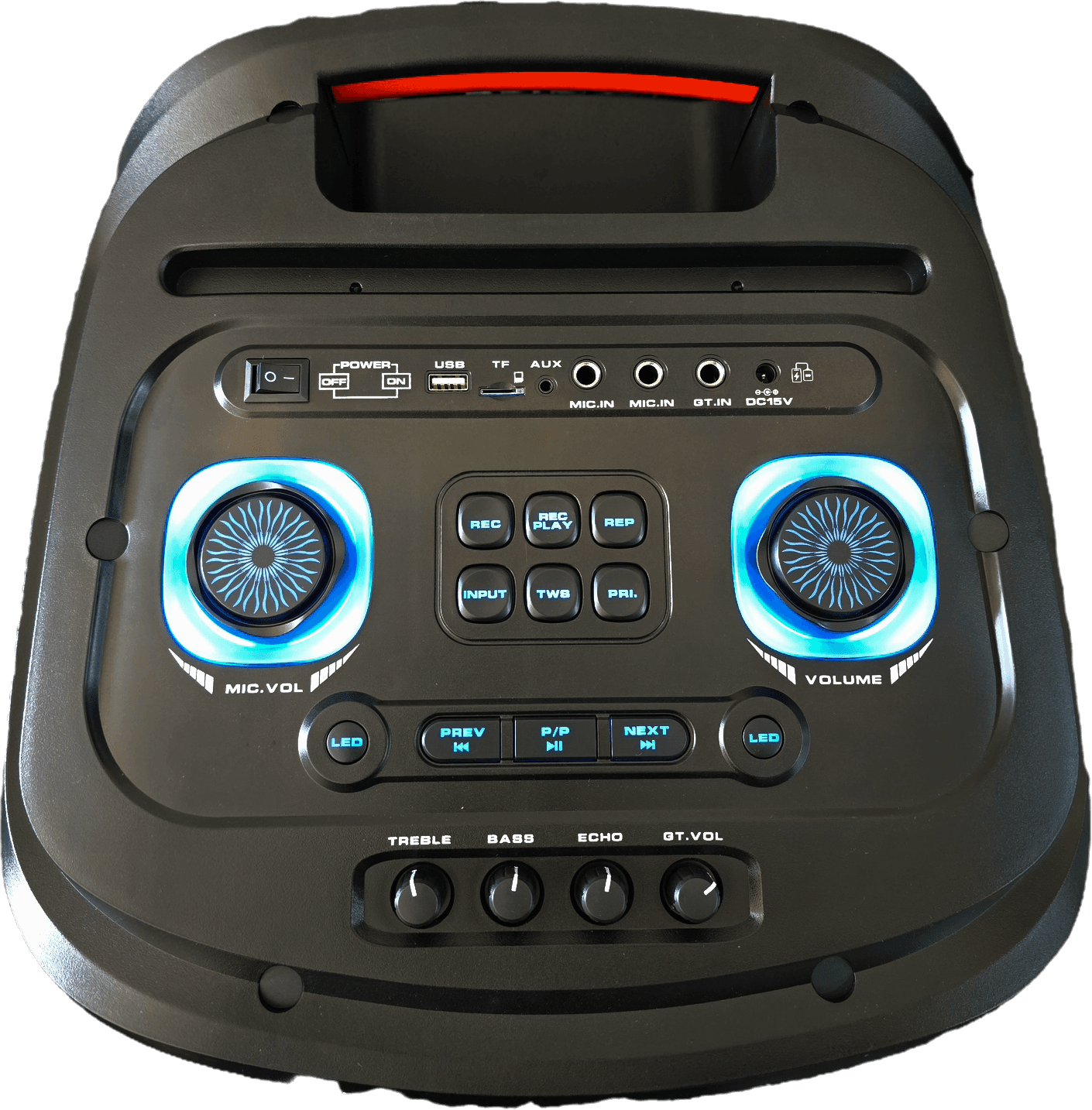 MBA YB-1212 KARAOKE SPEAKER 1000W (2 MIC)