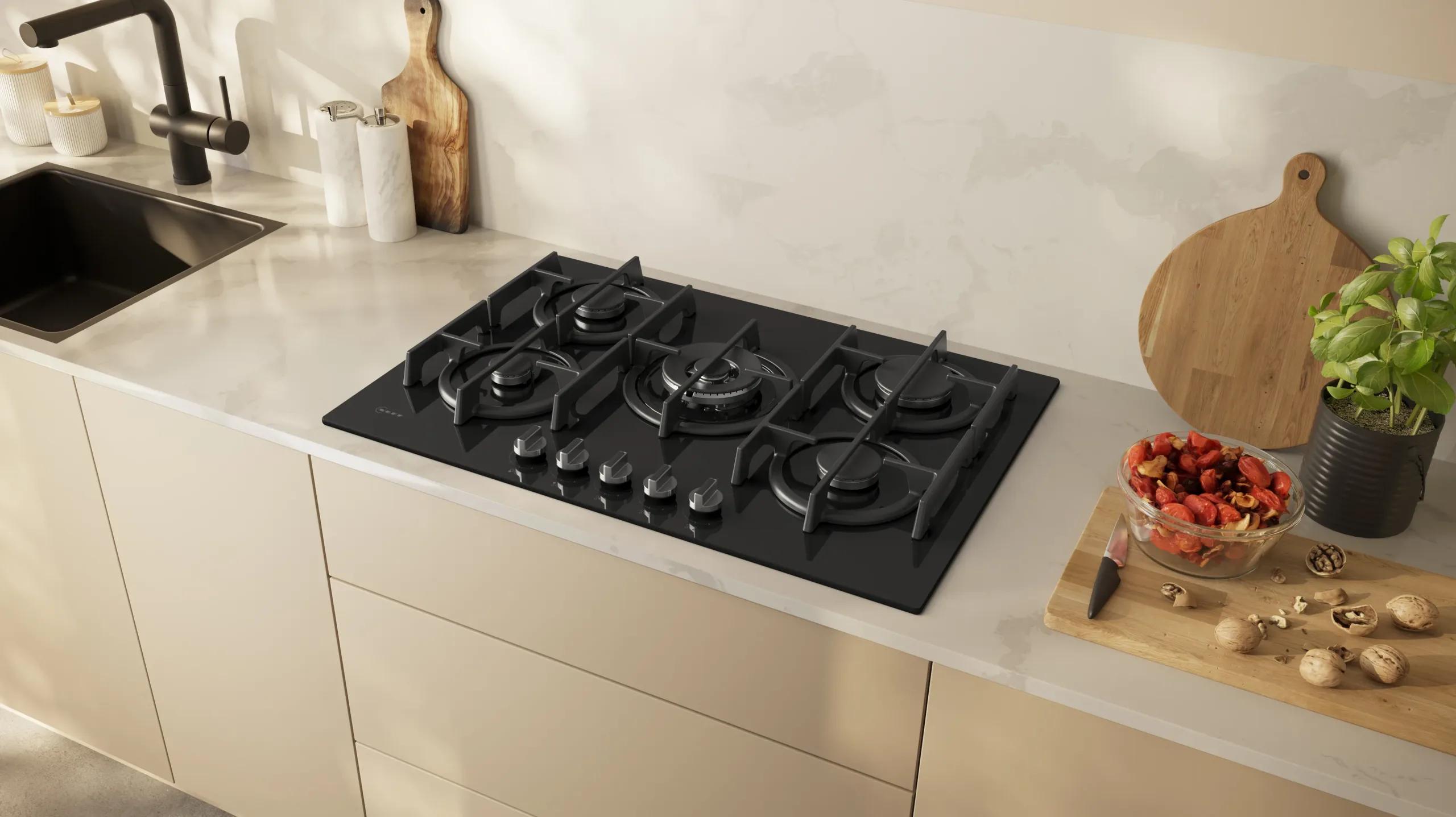 Neff T27PIQ4S0 Εστίες Υγραερίου,75cm