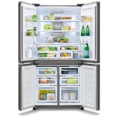 SHARP SJ-MP820C-SL Ψυγείο Τετράπορτο, Black Inox