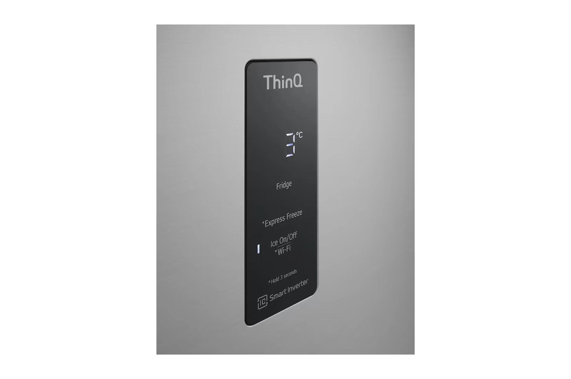 LG GTBV44PYBKD Ψυγείο Δίπορτο,Inox