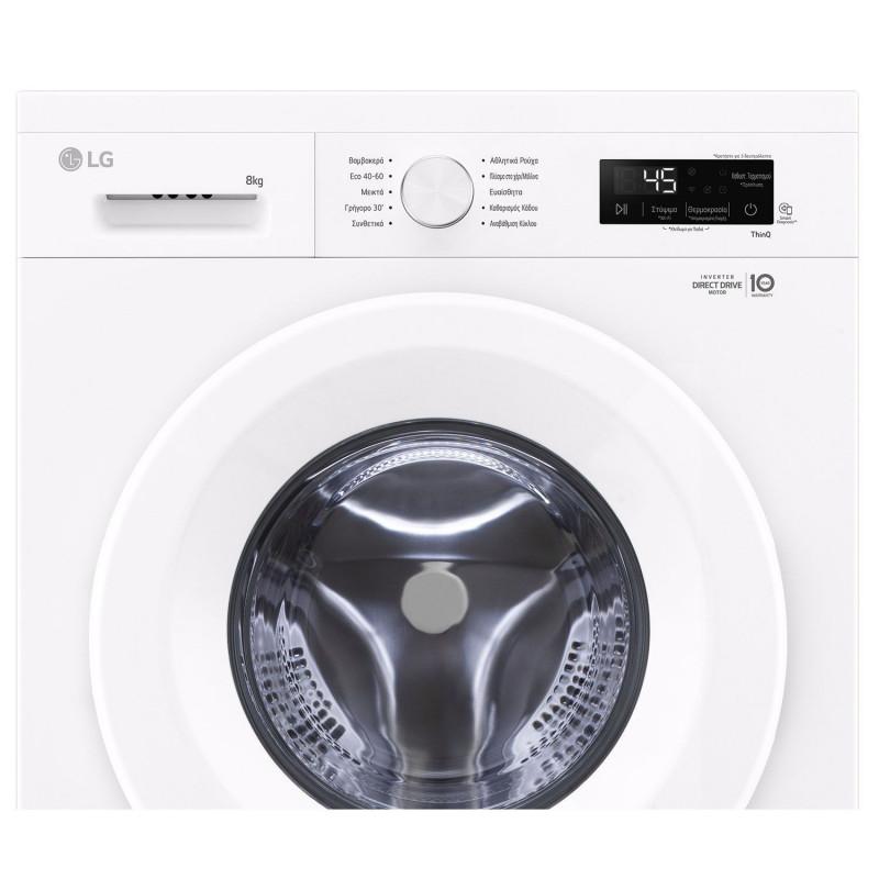 LG F4X1008NWH Πλυντήριο Ρούχων,8kg