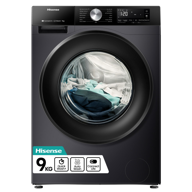 Hisense WF3S9043BB3 Πλυντήριο Ρούχων 9Kg