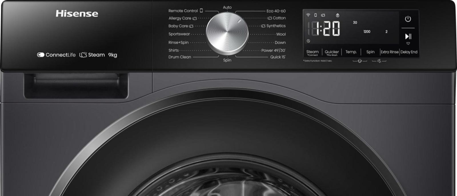 Hisense WF3S9043BB3 Πλυντήριο Ρούχων 9Kg