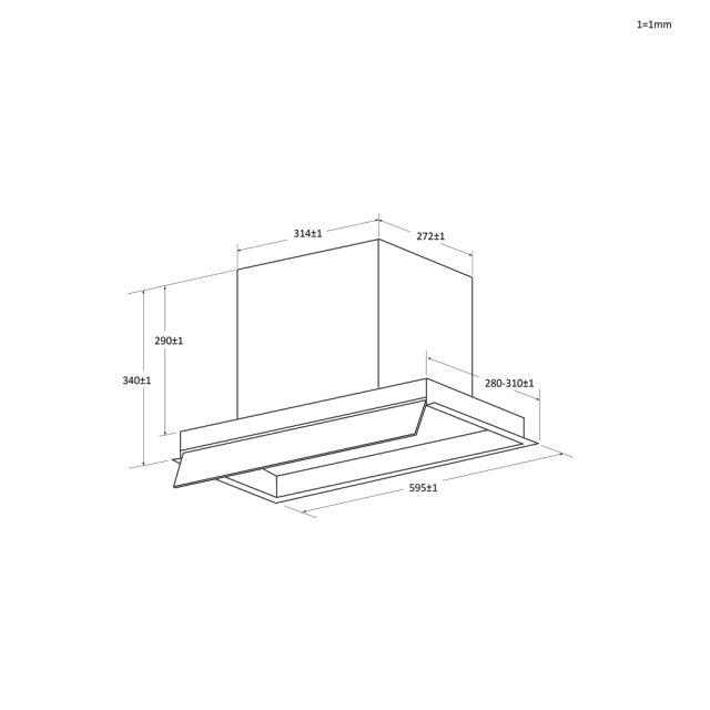 HAIER HAPY6CBS4BG Απορροφητήρας Box In