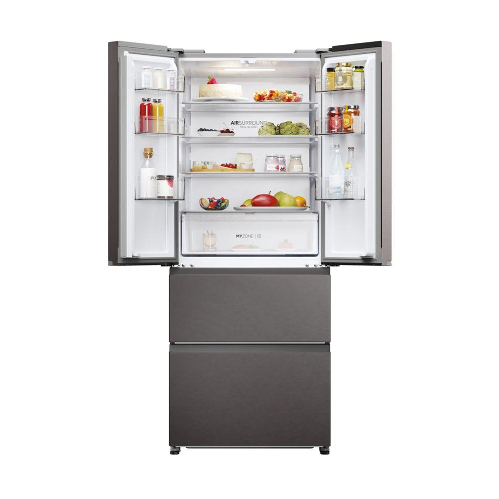 Haier HFR3718ENMD Ψυγειοκαταψύκτης French Door Dark Inox
