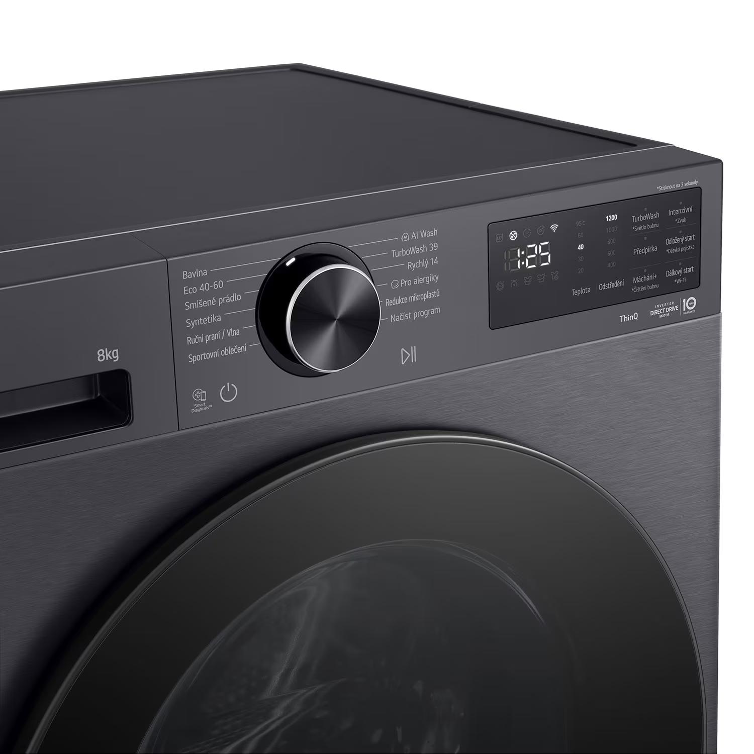 LG F2X50S8TBB Πλυντήριο Ρούχων 8kg Slim Line 3
