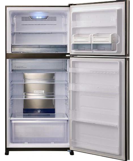 SHARP SJ-YG740G-SL Ψυγείο Δίπορτο Ασημί γυαλί