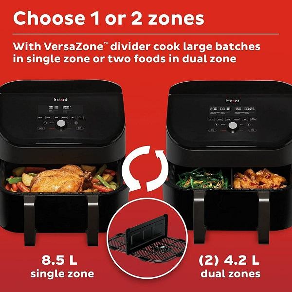 Instant POT INST-140115101 Air Fryer Plus Versa Zone-8.5L