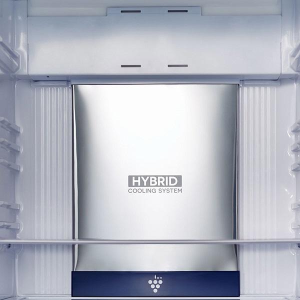 SHARP SJ-YG740G-BK Ψυγείο Δίπορτο Μαύρο γυαλί