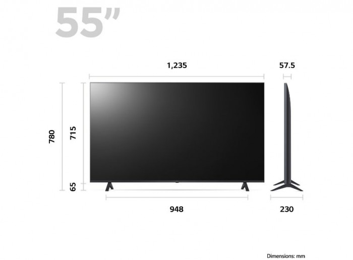 LG 55UR781C TV, 55″