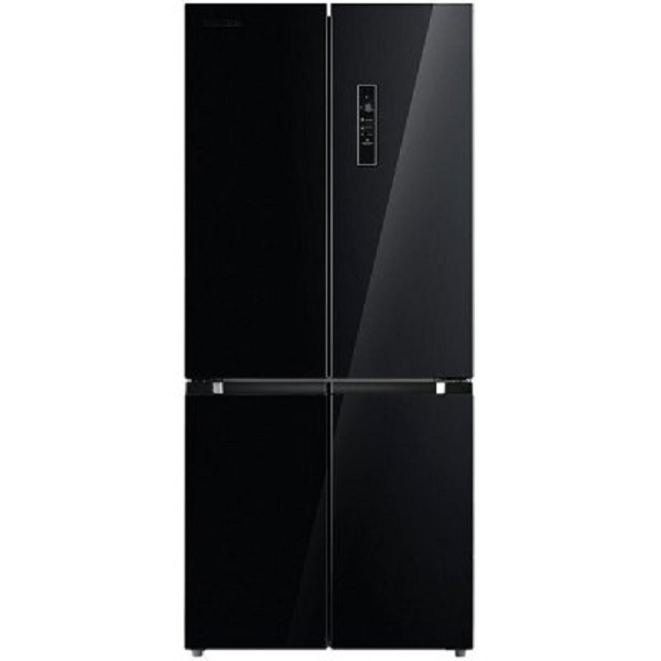 TOSHIBA RF610WE-PGS(22) Ψυγείο Τετράπορτο Μαύρο Γυαλί