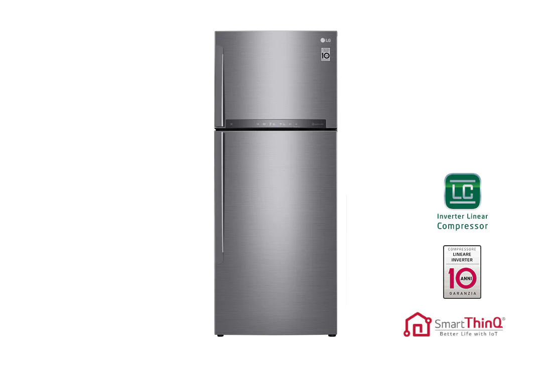 LG Ψυγείο Δίπορτο Ασημί GTB574PZHZD
