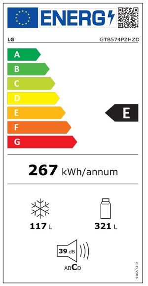 LG Ψυγείο Δίπορτο Ασημί GTB574PZHZD 3