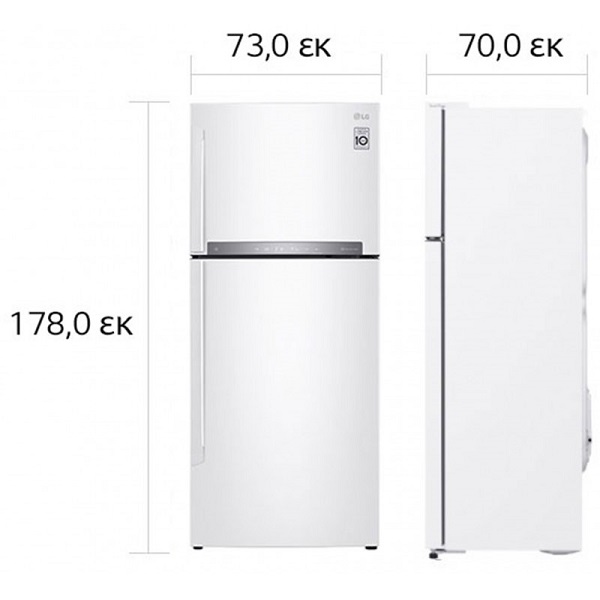 LG Ψυγείο Δίπορτο Ασημί GTB574PZHZD 4
