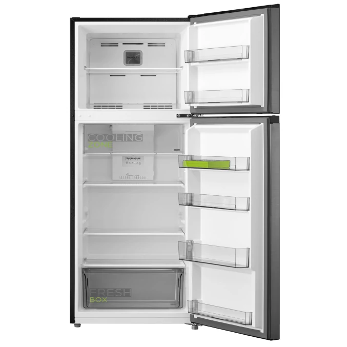 MIDEA MDRT385MTF46 Ψυγείο Δίπορτο Ασημί 55cm