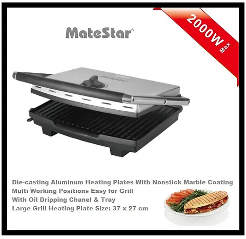 MateStar MAT-3GR Sandwich Grill