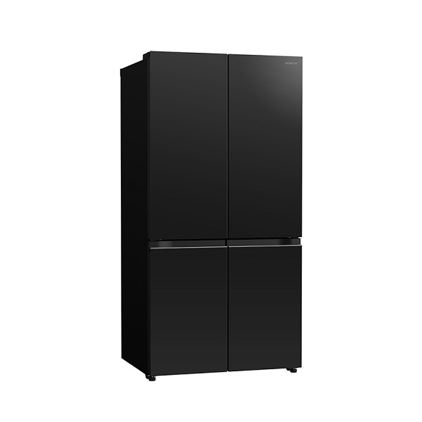 HITACHI RWB640PRU1GCK Refrigerator Four Door Black Glass