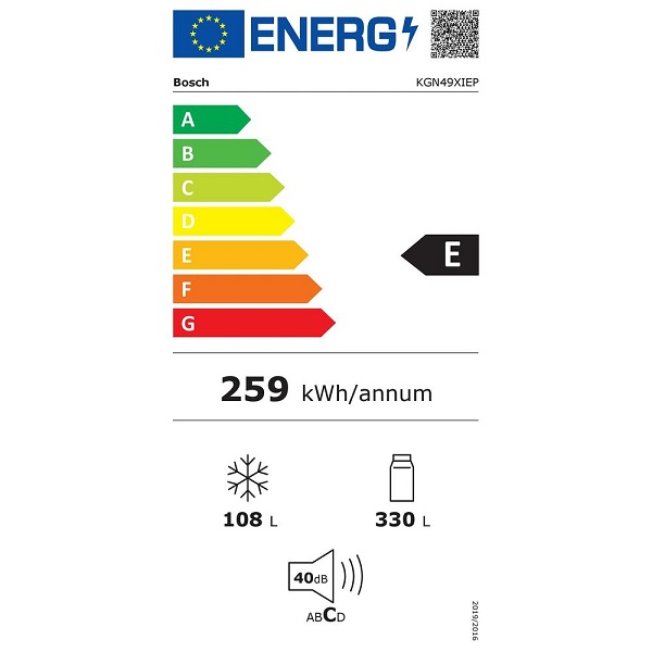 BOSCH Ψυγειοκαταψύκτης Ασημί KGN49XIEP 3