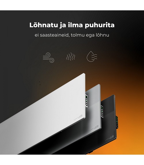 AENO AGH0004S Θερμαντικό Πάνελ Υπέρυθρης Θέρμανσης Μαύρο