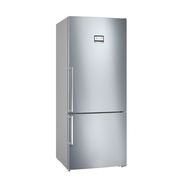 Bosch KGN76AIDR Series 6 Freestanding fridge freezer 186 x 75 cm Brushed steel anti-fingerprint