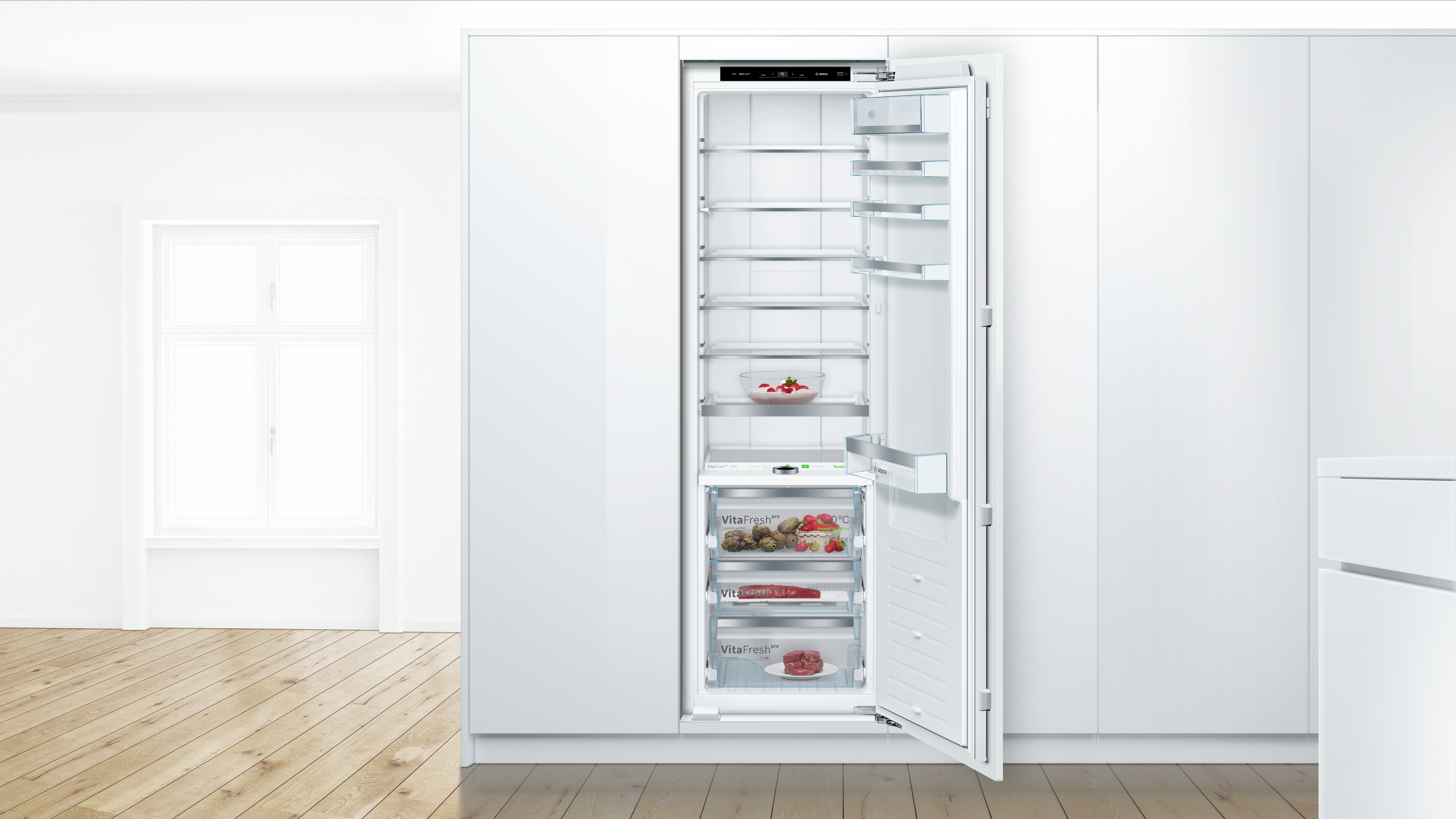 Bosch KIF81HDD0 Μονόπορτο Εντοιχιζόμενο Ψυγείο 2