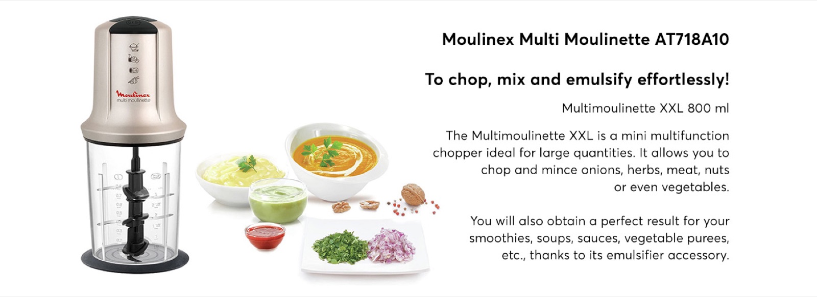 MOULINEX AT718A10 Multi-cutter