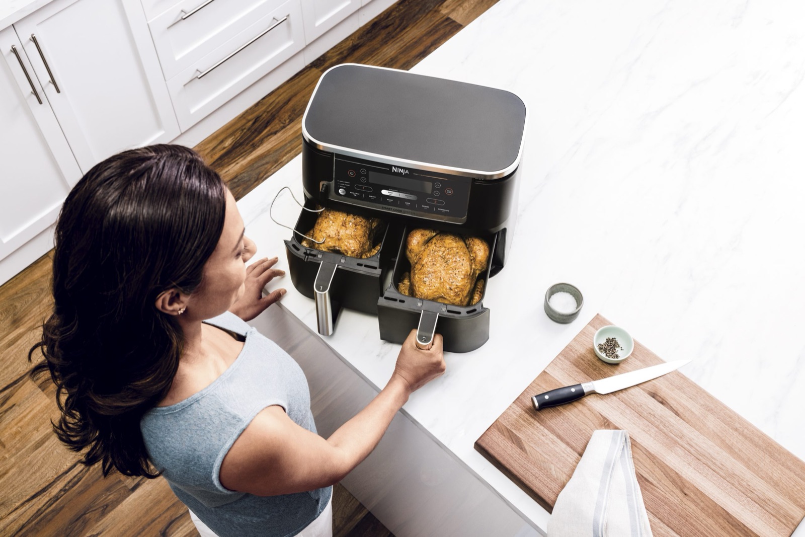 NINJA AF451EU Smart Φριτέζα Αέρος Διπλής Ζώνης 9,5Ltr