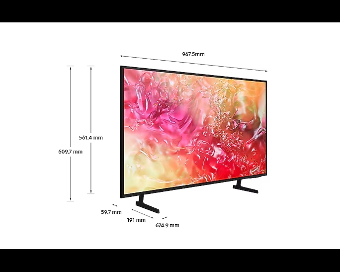 SAMSUNG UE43U8072FUXXH Crystal UHD 4Κ Tizen OS Smart Tηλεόραση, 43"