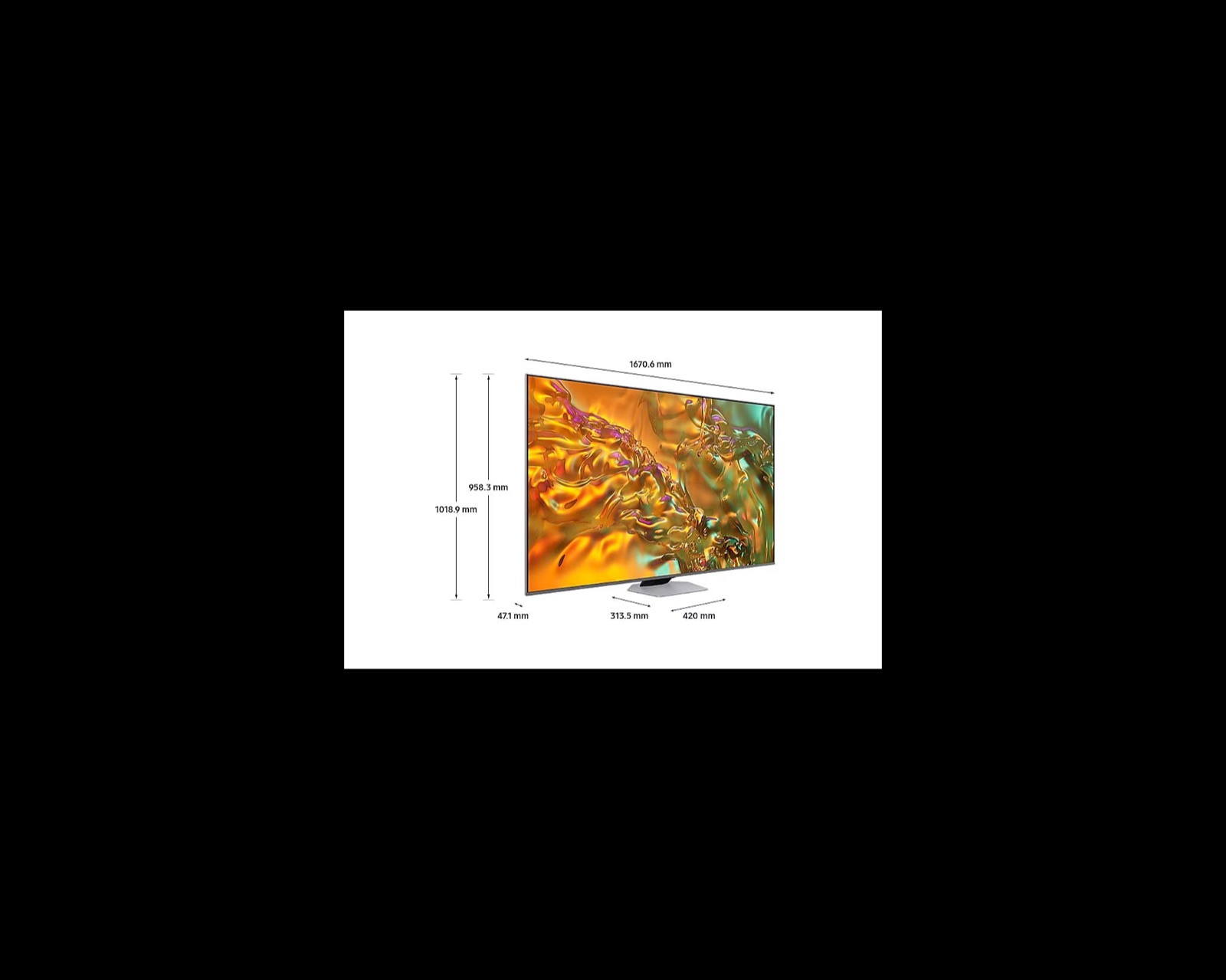 SAMSUNG QE75Q80DATXXH QLED UHD 4Κ SMART Tηλεόραση, 75" 4