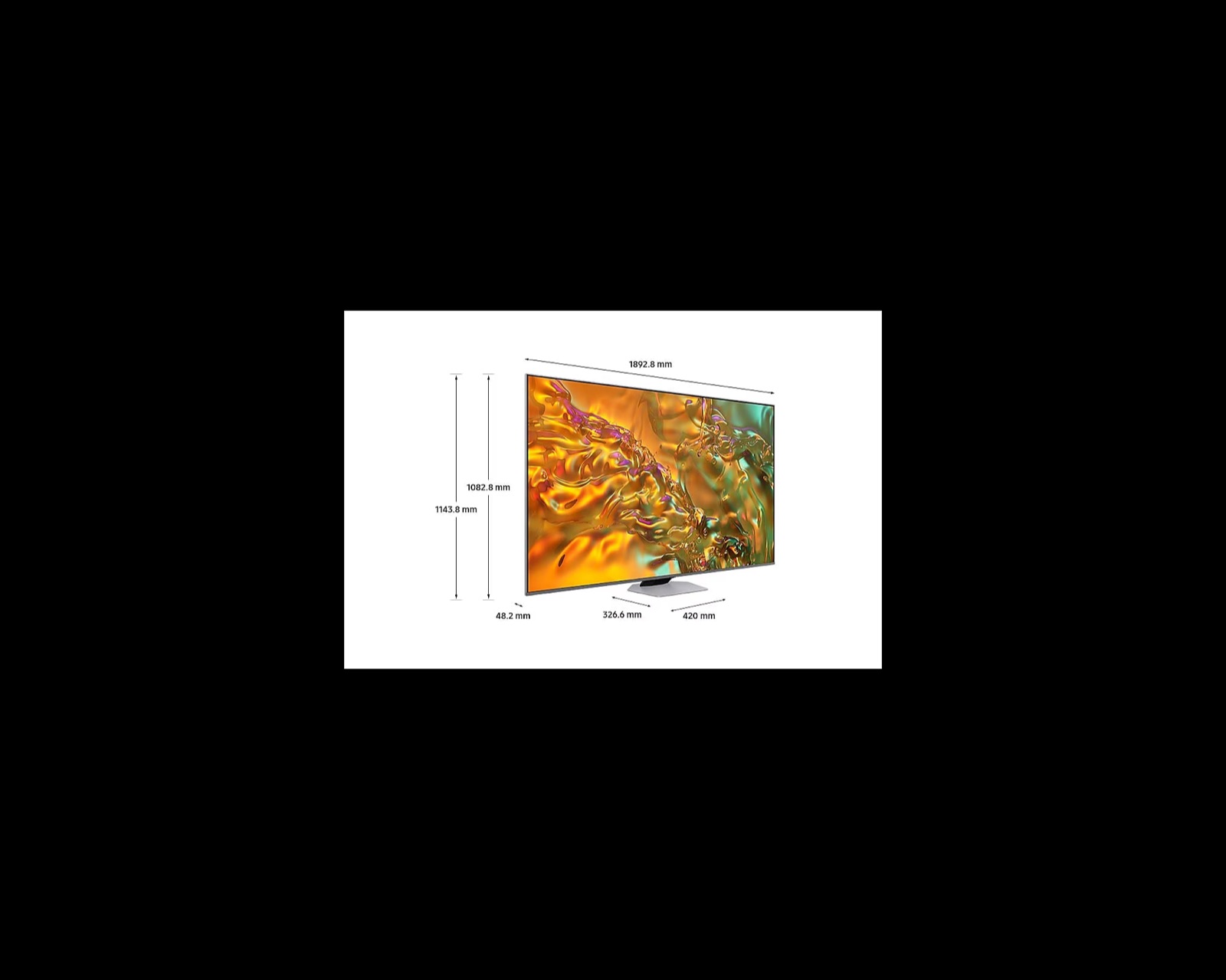 SAMSUNG QE85Q80DATXXH QLED UHD 4K SMART TV, 85″ 4