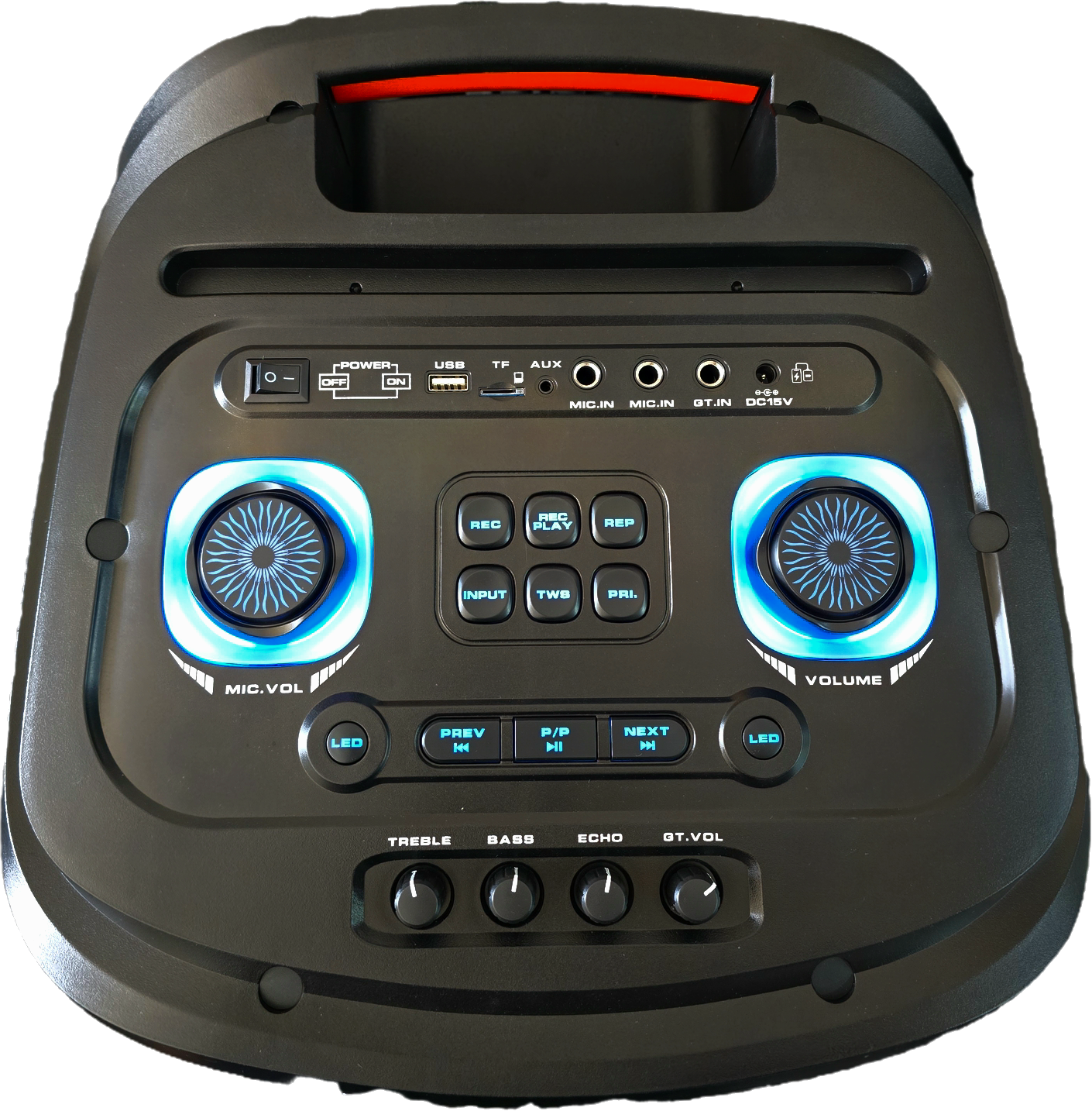 MBA YB-1212 KARAOKE SPEAKER 1000W (2 MIC)