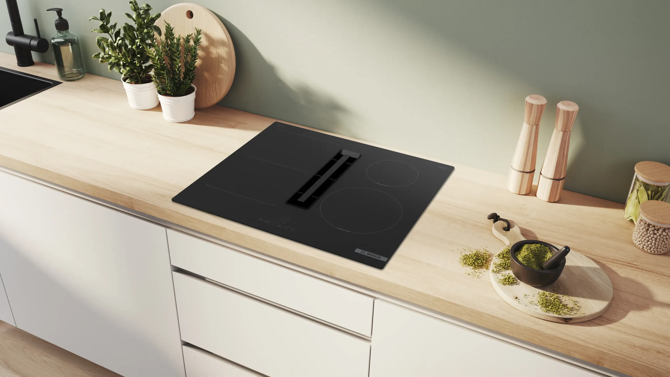 BOSCH PVS611B16E Επαγωγική Eστία με Eνσωματωμένο Απορροφητήρα