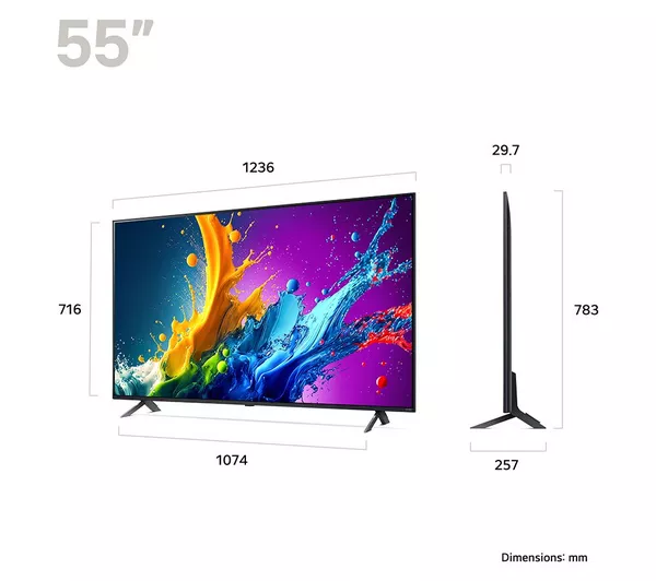 LG 55QNED80T6A QNED Τηλεόραση, 55" 3