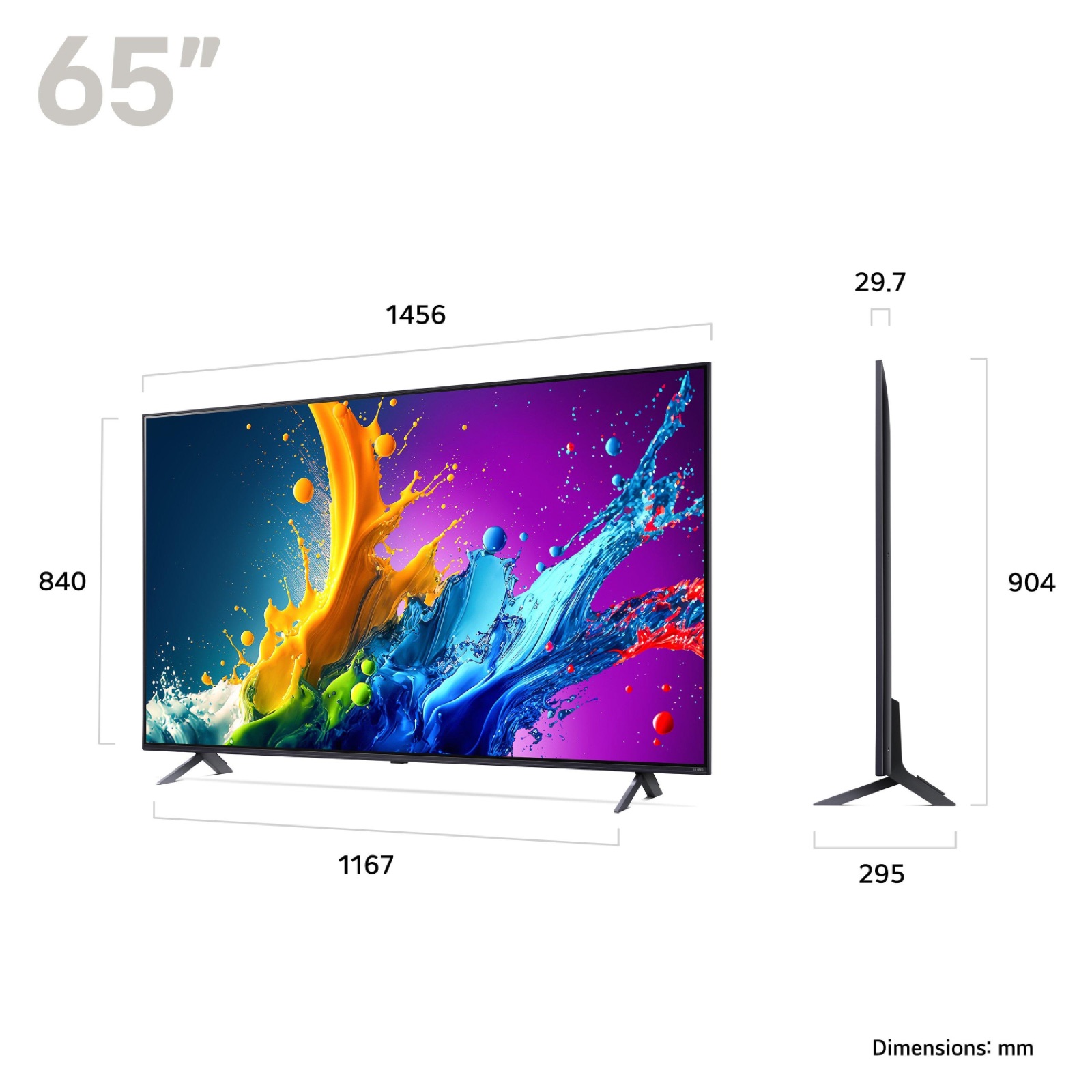 LG 65QNED80T6A QNED TV, 65″
