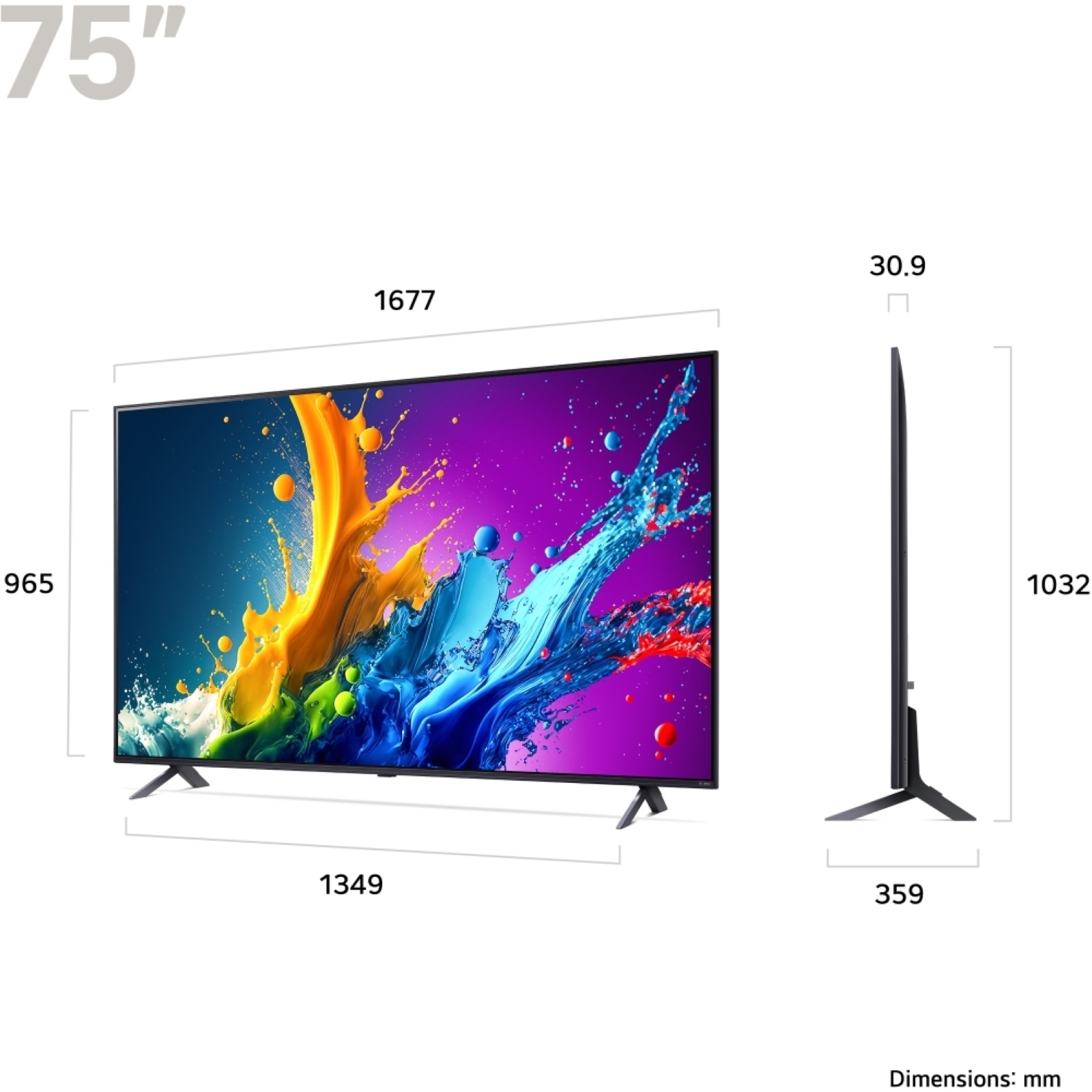 LG 75QNED80T6A QNED TV, 75″