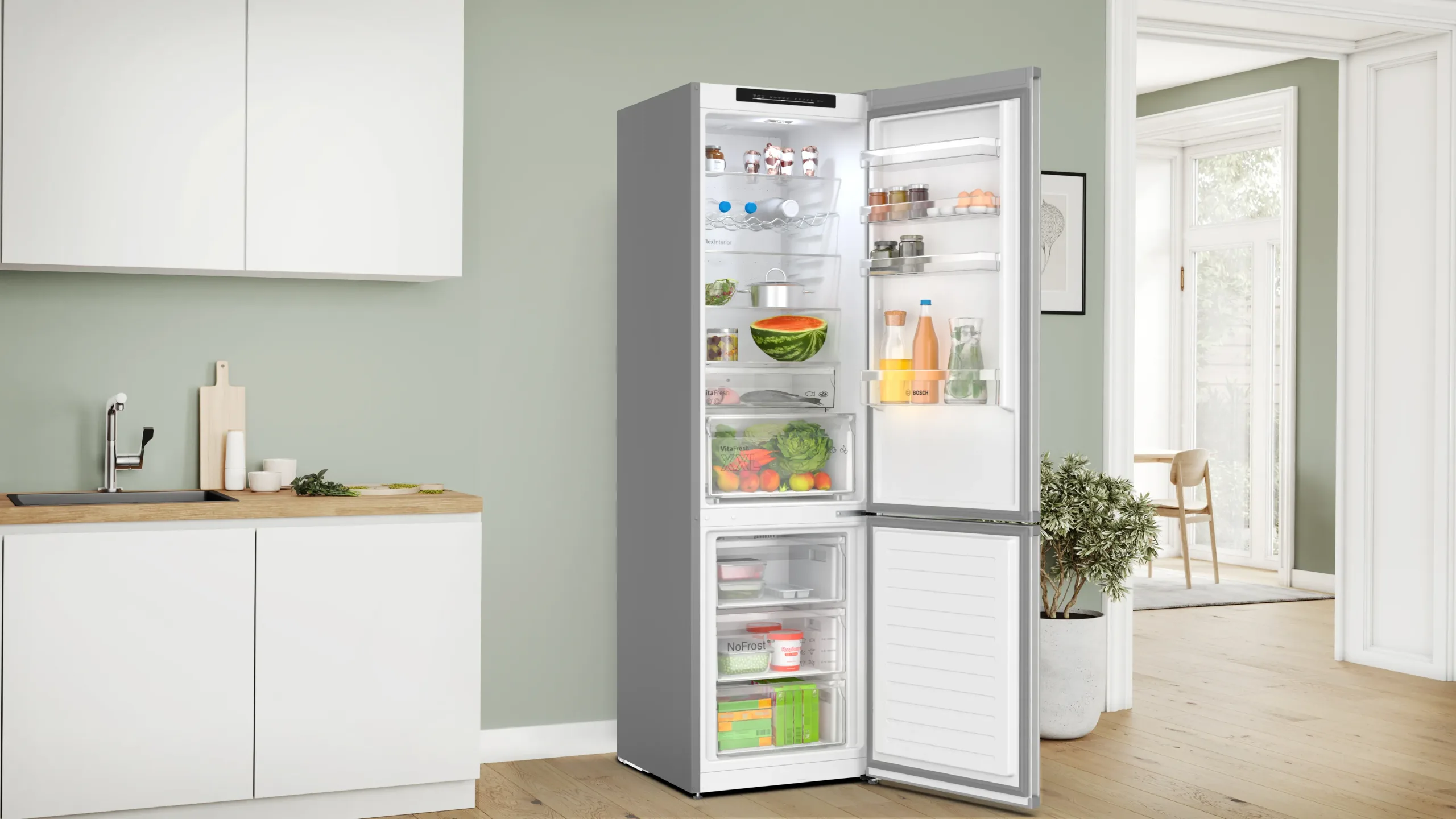Bosch KGN392LCF Refrigerator Freezer 2