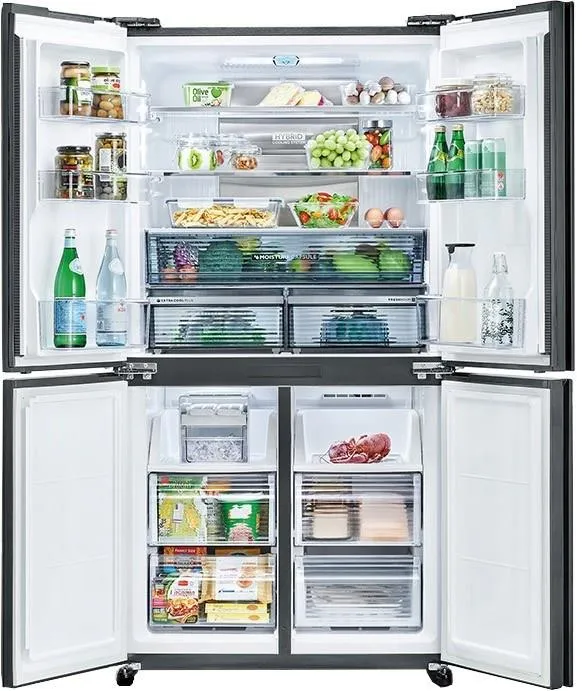 SHARP SJ-MP780D-BS Four Door Refrigerator Silver 2