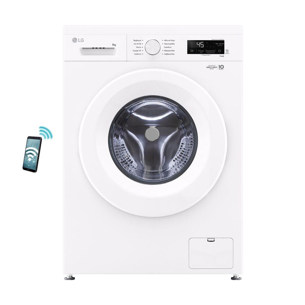 LG F4X1009NWH Πλυντήριο Ρούχων 9kg