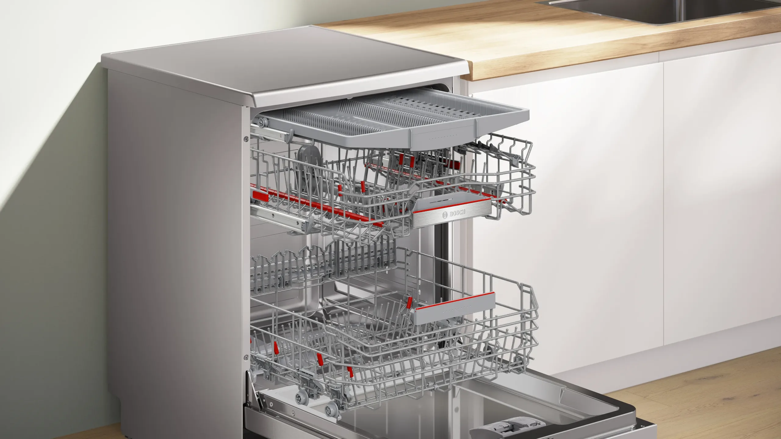 BOSCH SMS6ECI15E Πλυντήριο Πιάτων, Inox