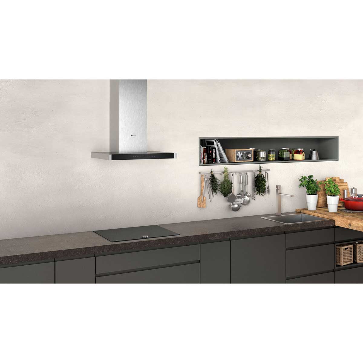 Neff D65BMP5N0 Chimney extractor hood