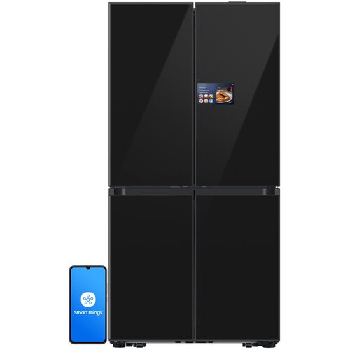 Samsung RM90F67CECEF Four Door Refrigerator Black