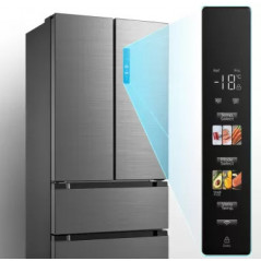 Midea MDRM692FIC45 Four Door Fridge, Black Stainless Steel