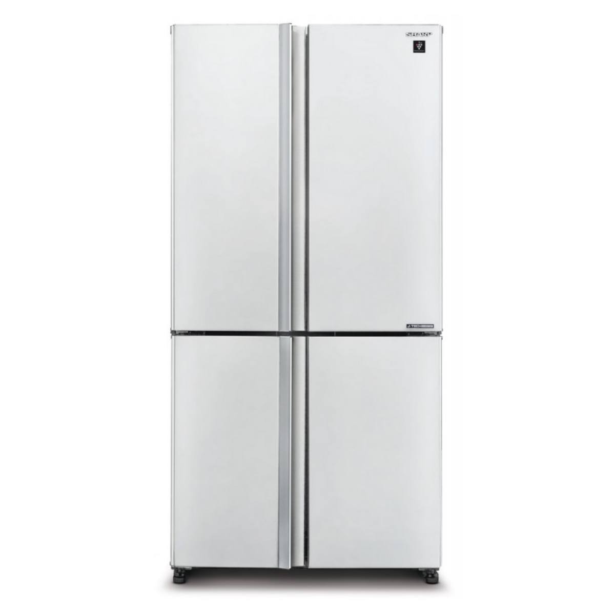SHARP SJ-GP820C-WH Ψυγείο Τετράπορτο, Άσπρο Γυαλί