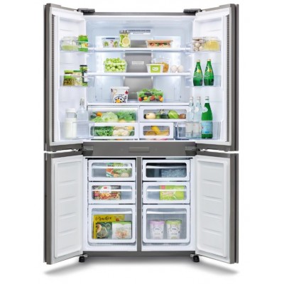 SHARP SJ-GP820C-WH Ψυγείο Τετράπορτο, Άσπρο Γυαλί