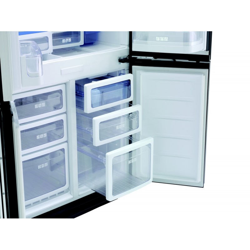 SHARP SJ-MP820C-SL Ψυγείο Τετράπορτο, Black Inox