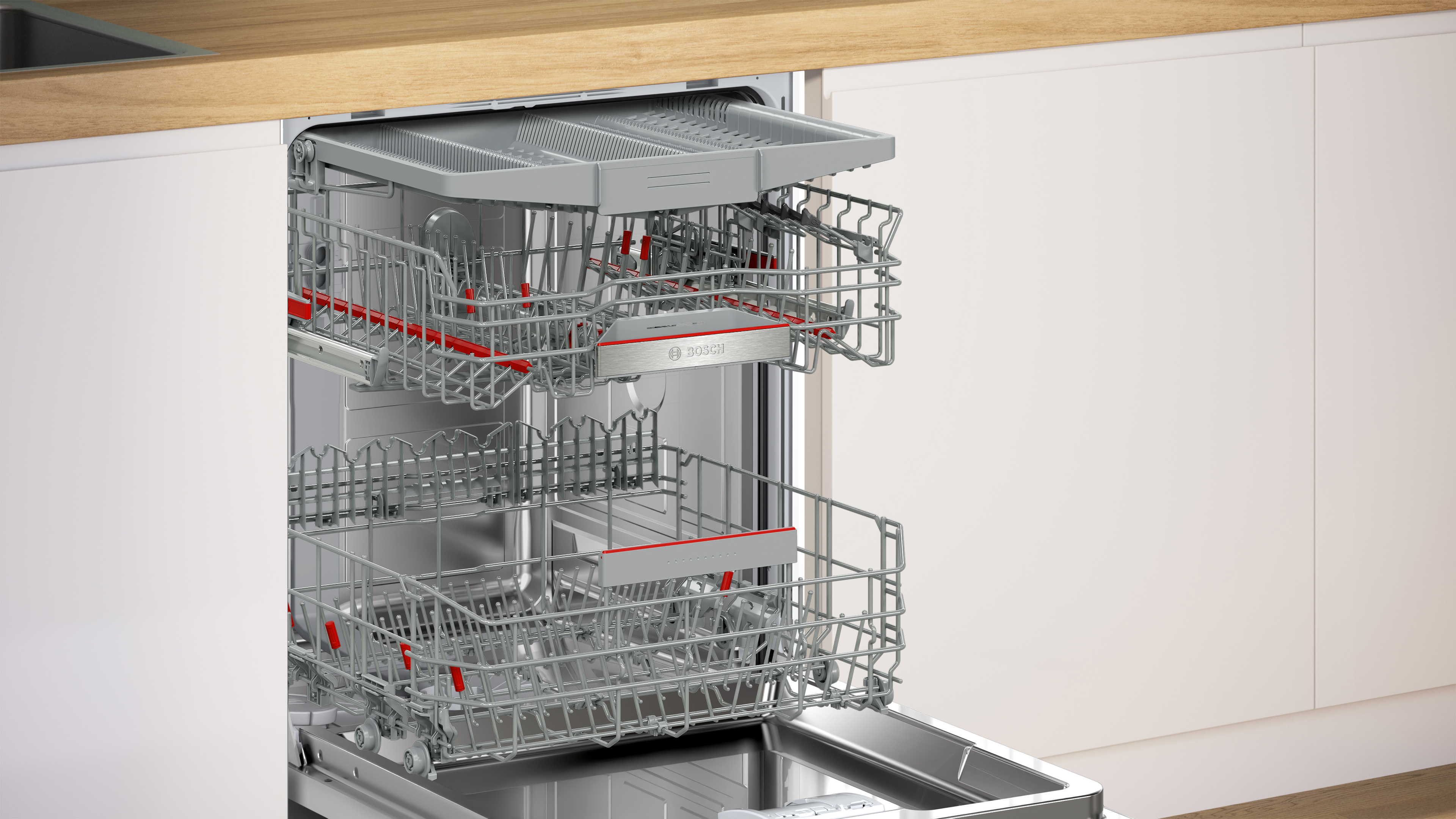 Bosch SMP4ECC72S Εντοιχιζόμενο Πλυντήριο Πιάτων,Black Inox